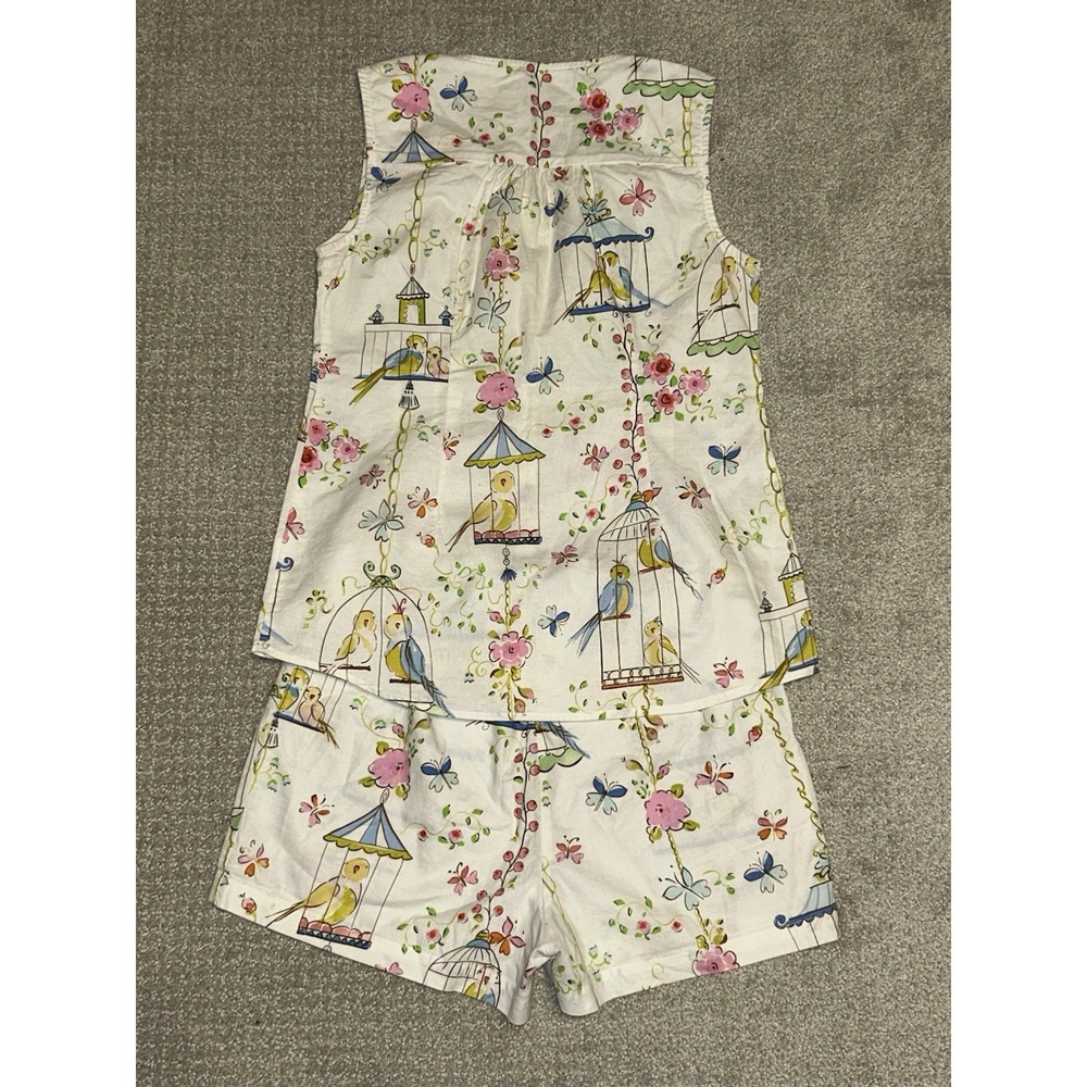Vintage The Cat's Pajamas Short Set Button Front Birds Short Sleeve Rare‎ - Picture 5 of 16